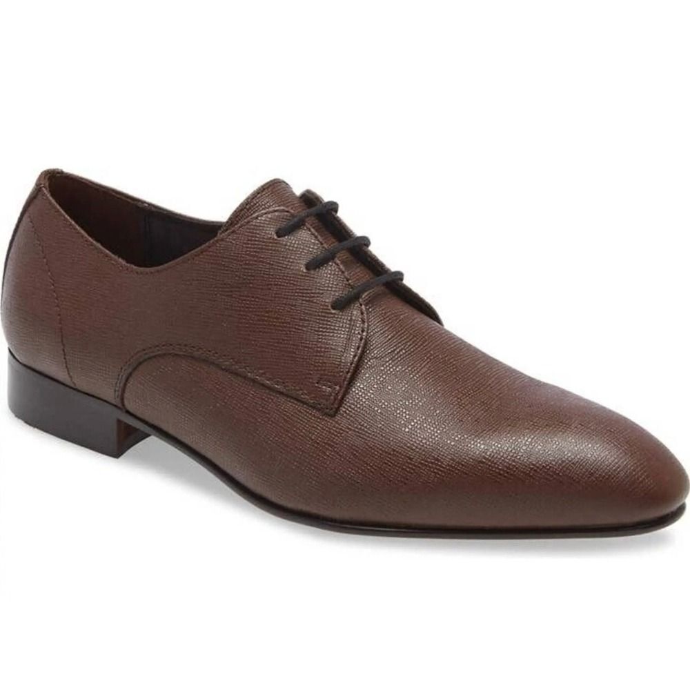 BP Brown Leather Dress Shoes Lace Up Formal Office‎ Oxford  Size 9.5